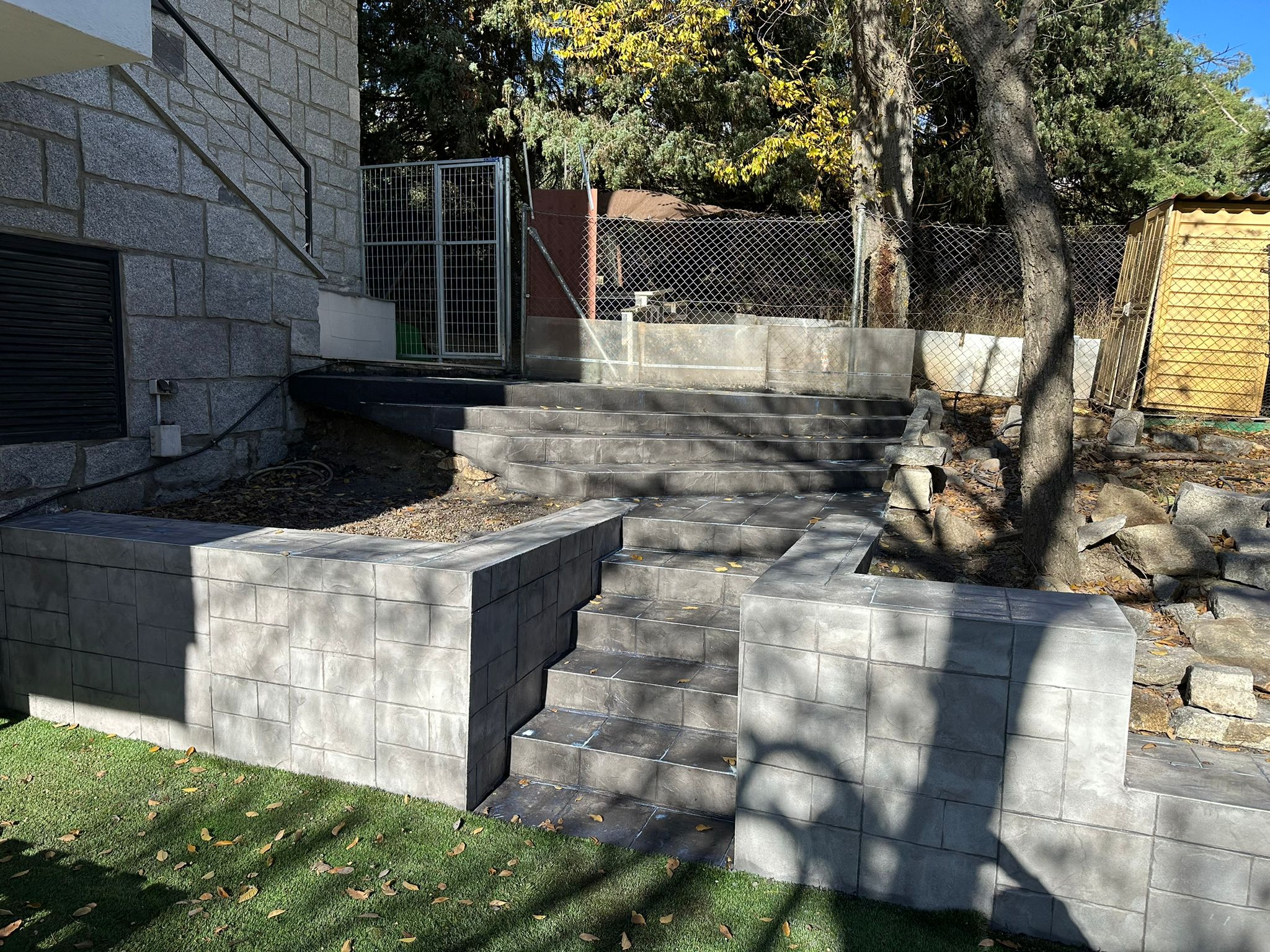 hormigón impreso imitación piedra